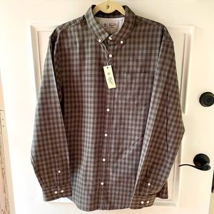 NEW Original Penguin checked flannel shirt, S or L